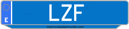 Matrícula de taxi LZF