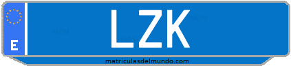 Matrícula de taxi LZK