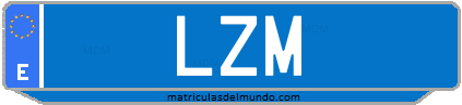 Matrícula de taxi LZM