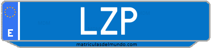 Matrícula de taxi LZP