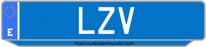 Matrícula de taxi LZV