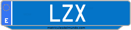 Matrícula de taxi LZX