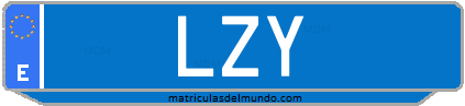 Matrícula de taxi LZY