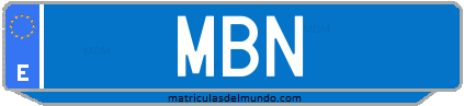 Matrícula de taxi MBN