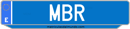 Matrícula de taxi MBR