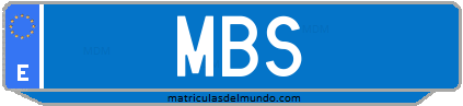 Matrícula de taxi MBS