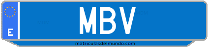 Matrícula de taxi MBV