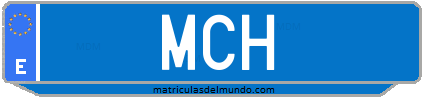 Matrícula de taxi MCH