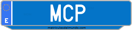 Matrícula de taxi MCP