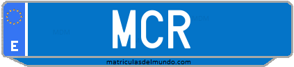 Matrícula de taxi MCR