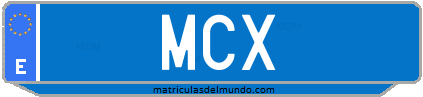 Matrícula de taxi MCX
