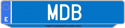 Matrícula de taxi MDB