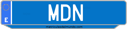 Matrícula de taxi MDN