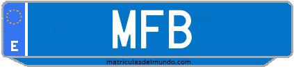 Matrícula de taxi MFB