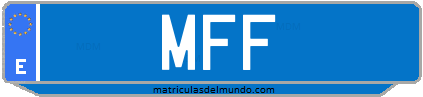 Matrícula de taxi MFF