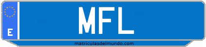 Matrícula de taxi MFL