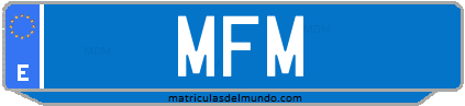 Matrícula de taxi MFM