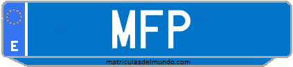 Matrícula de taxi MFP