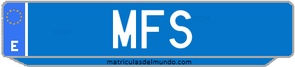 Matrícula de taxi MFS