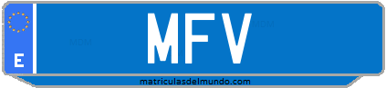 Matrícula de taxi MFV