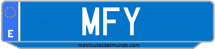 Matrícula de taxi MFY