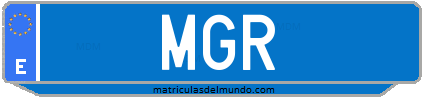 Matrícula de taxi MGR