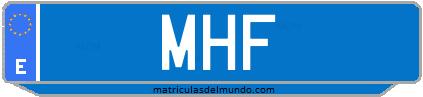 Matrícula de taxi MHF