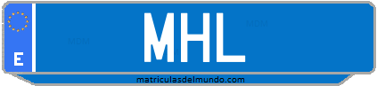 Matrícula de taxi MHL