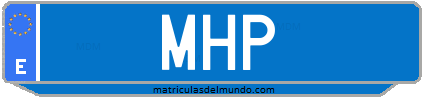 Matrícula de taxi MHP