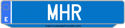Matrícula de taxi MHR