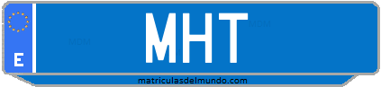 Matrícula de taxi MHT