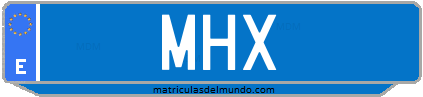 Matrícula de taxi MHX