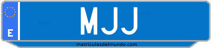 Matrícula de taxi MJJ