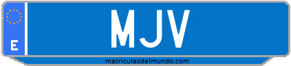 Matrícula de taxi MJV