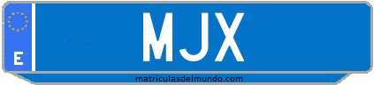 Matrícula de taxi MJX