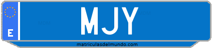 Matrícula de taxi MJY