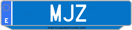 Matrícula de taxi MJZ