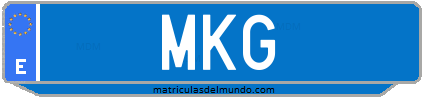 Matrícula de taxi MKG