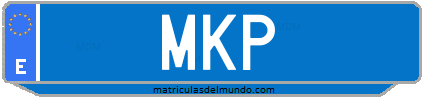 Matrícula de taxi MKP