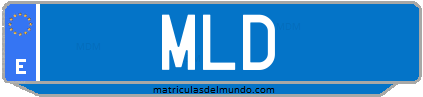 Matrícula de taxi MLD