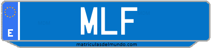 Matrícula de taxi MLF