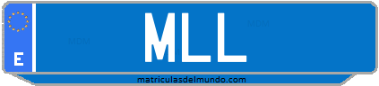 Matrícula de taxi MLL