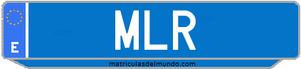 Matrícula de taxi MLR