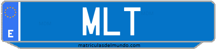 Matrícula de taxi MLT