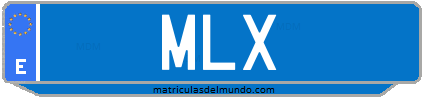 Matrícula de taxi MLX