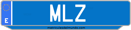 Matrícula de taxi MLZ