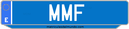 Matrícula de taxi MMF