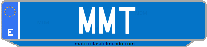 Matrícula de taxi MMT