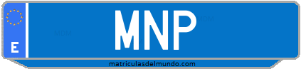 Matrícula de taxi MNP