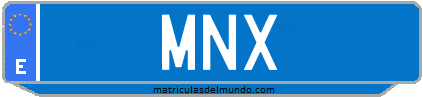 Matrícula de taxi MNX